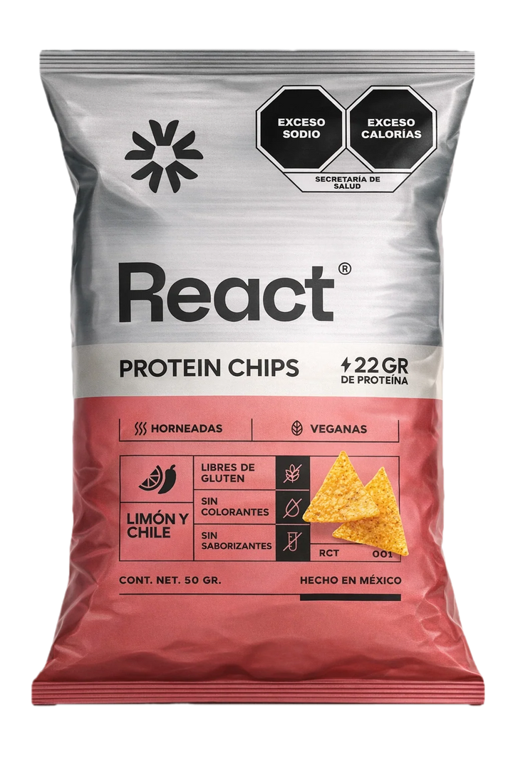 React protein Chips 22gr proteína (50gr)