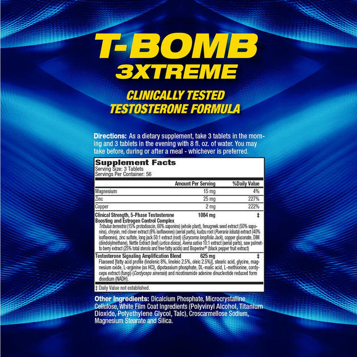 TBomb3xtreme 168 cápsulas