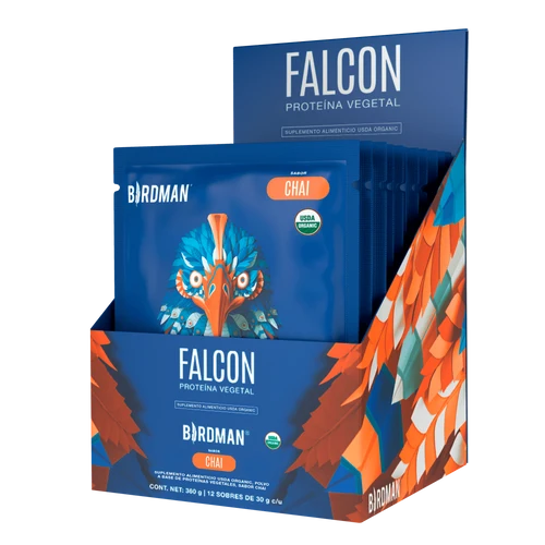 Falcon Protein - Proteína Vegana Orgánica en Polvo - 1 Pack Sobre