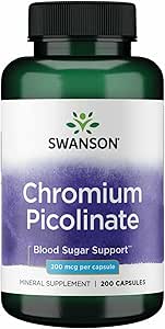 Chronium Picolinate 200mcg 200 vegan caps