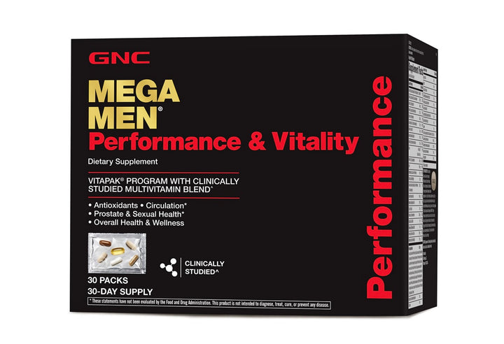 GNC MEGA MEN® Performance and Vitality Vitapak® Program - 30 Vitapaks