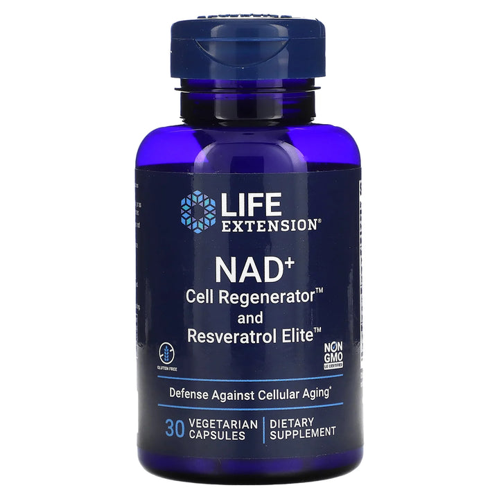 NAD + Cell Regenerator and Resveratrol elite 30 caps