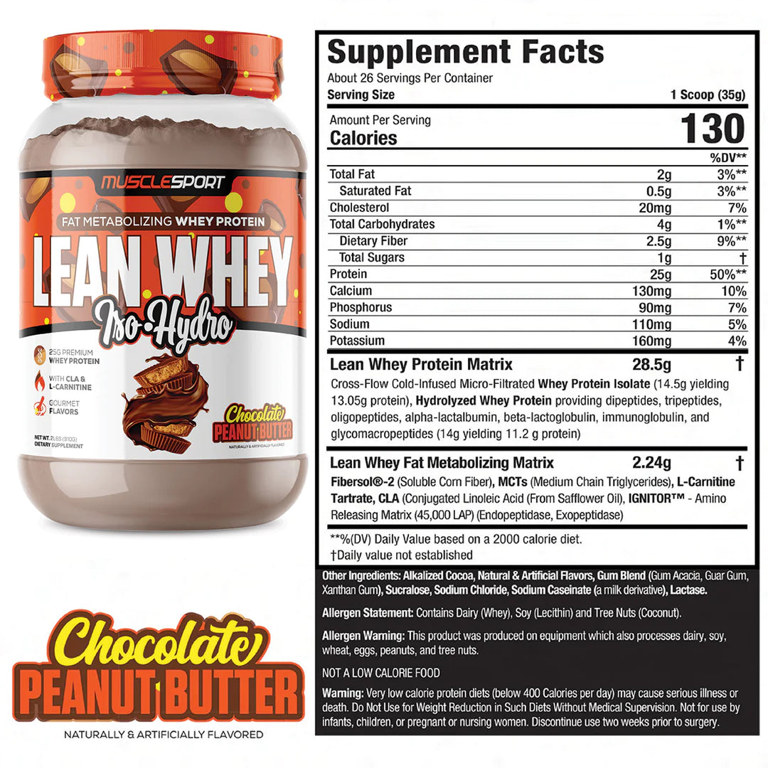 Lean Whey 2 lbs 26 porciones