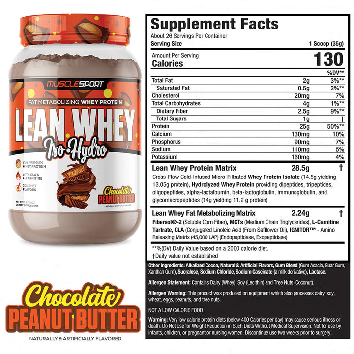 Lean Whey 2 lbs 26 porciones