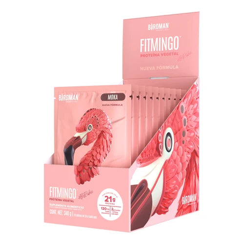 Fitmingo Protein Proteína en Polvo con Inositol & Vitaminas - Moka 1 pack sobres