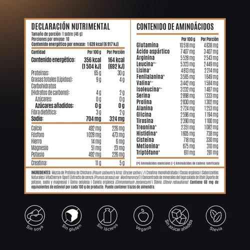 Falcon Performance Proteína en Polvo con Creatina & BCAAs - Choco Bronze 1 Pack Sobre