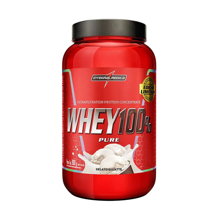 Whey 100% Proteína de suero concentrada en bote de 900 g 30 porciones