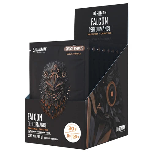 Falcon Performance Proteína en Polvo con Creatina & BCAAs - Choco Bronze 1 Pack Sobre