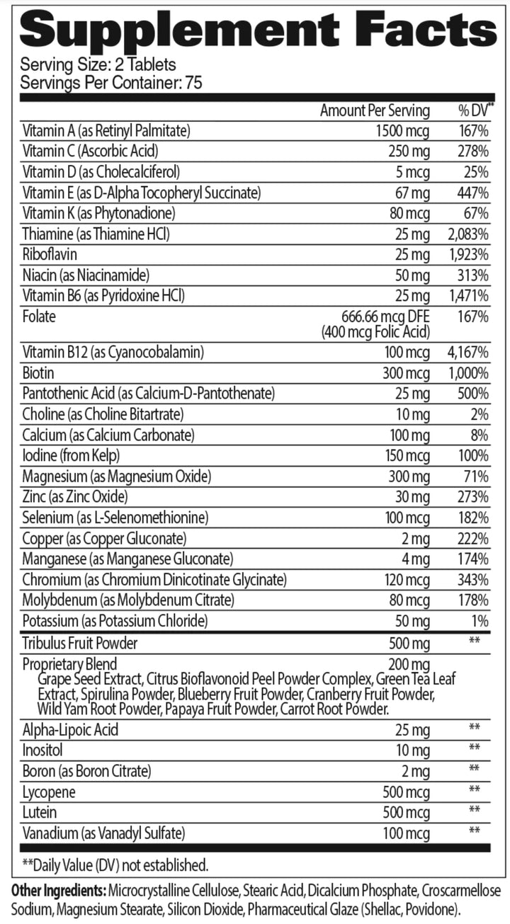 Men's Multi + Test 150 tabs