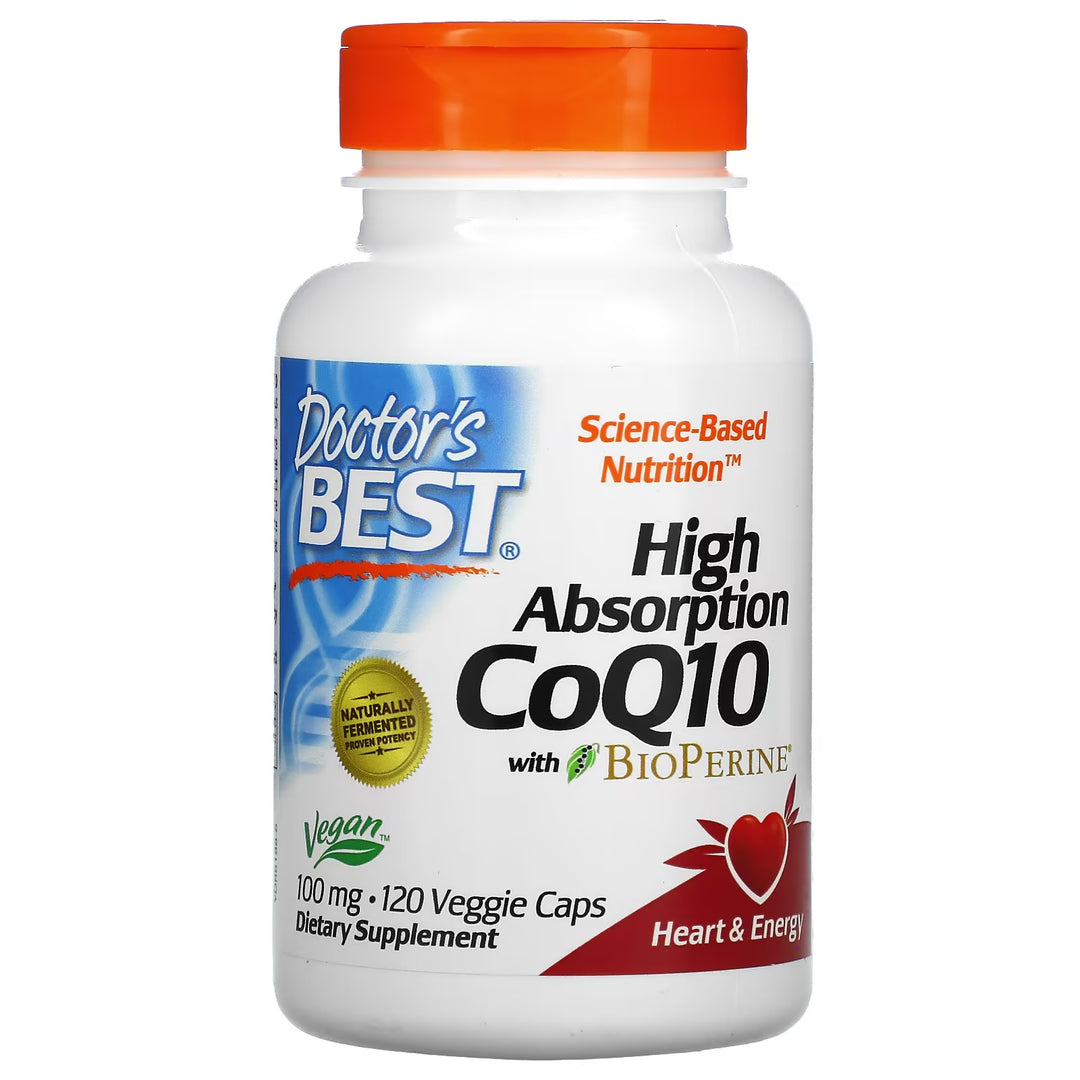 High Absorption CoQ10 with BioPerine, 100 mg, 120 caps