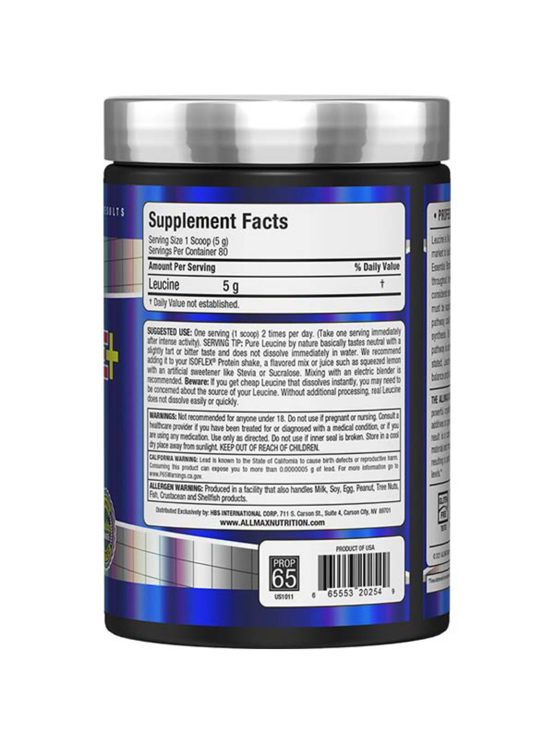 Leucine 400gr 80 porciones