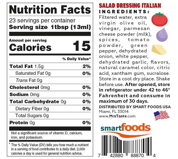 Italian Salad Dressing 10oz 300ml