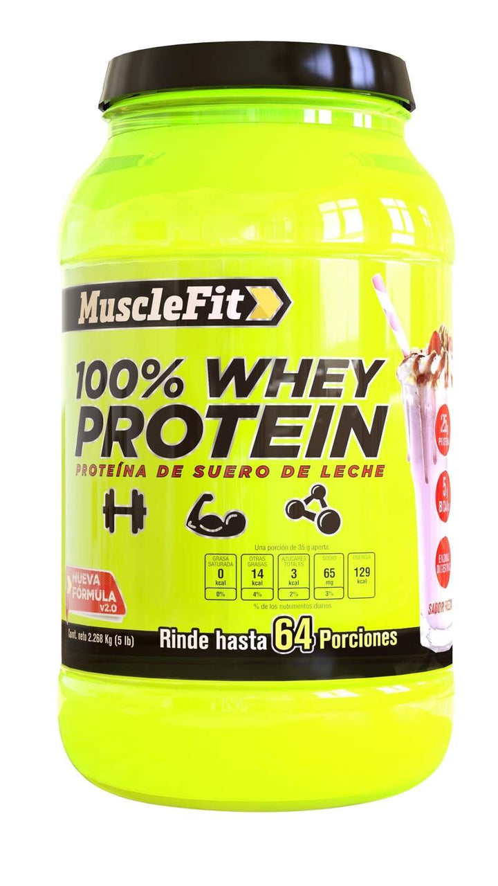 100% Whey Protein 5lbs 64 porciones