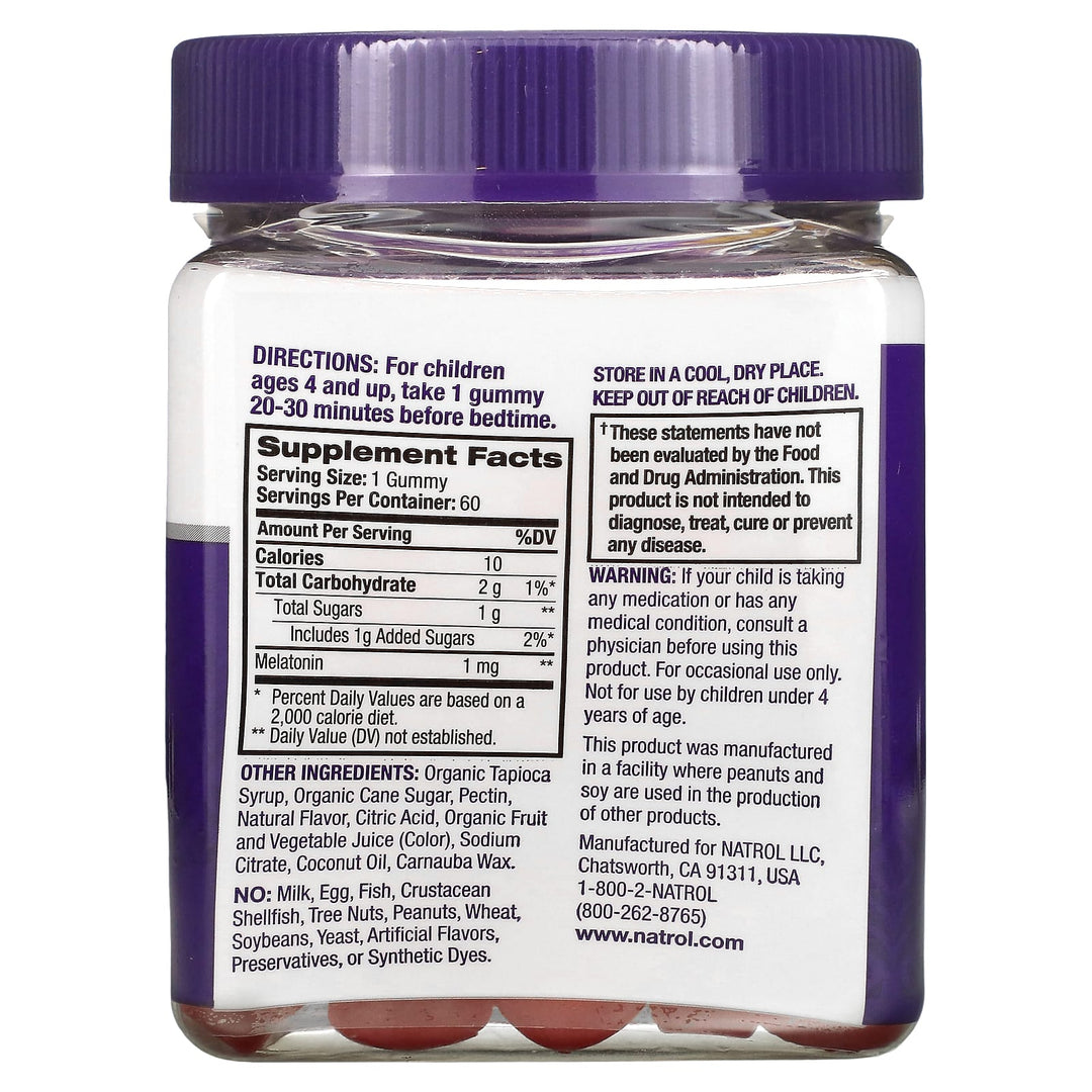 Natrol Kids Melatonin 60 Gummies 4years+