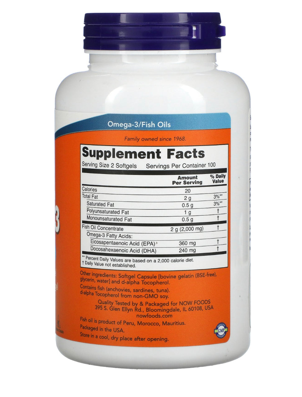 Omega3 1000mg 200 Softgels