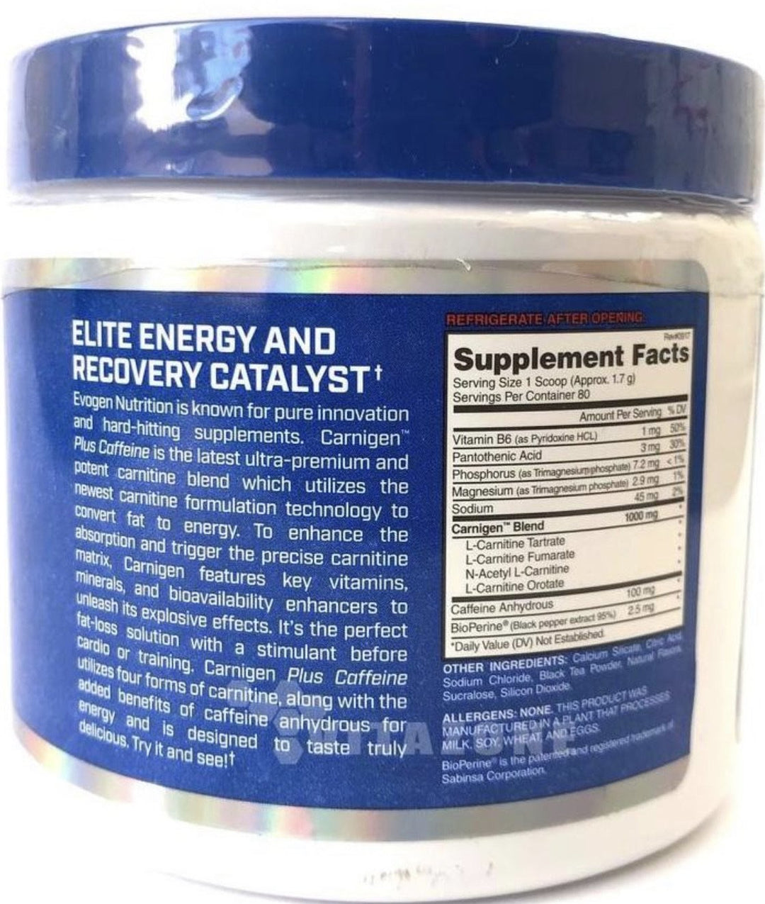 Carnigen Plus Caffeine 80 Servs